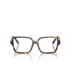 Prada PR A02V Eyeglasses VAU1O1 havana clear - product thumbnail 1/4