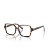 Prada PR A02V Eyeglasses VAU1O1 havana clear - product thumbnail 2/4