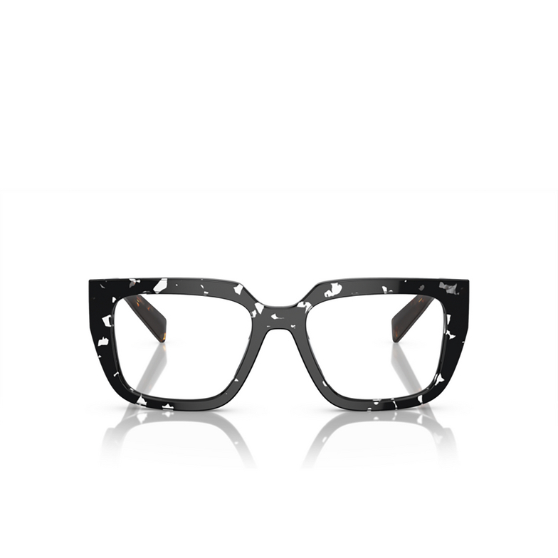 Prada PR A03V Eyeglasses 15O1O1 havana black transparent - 1/4