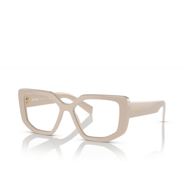 Prada PR A04V Korrektionsbrillen 11O1O1 white - Dreiviertelansicht