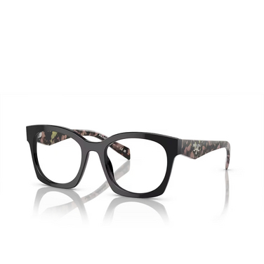 Prada PR A05V Korrektionsbrillen 13p1o1 black - Dreiviertelansicht