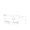 Occhiali da vista Prada PR A05V 17K1O1 white ivory - anteprima prodotto 2/4