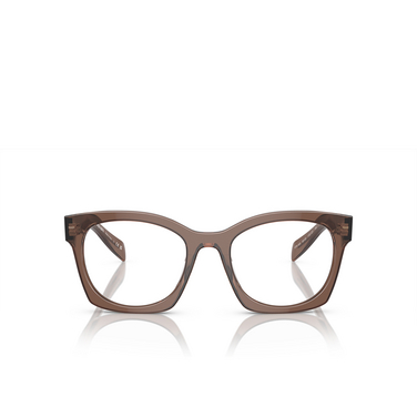 Prada PR A05V Eyeglasses 17O1O1 transparent brown - front view