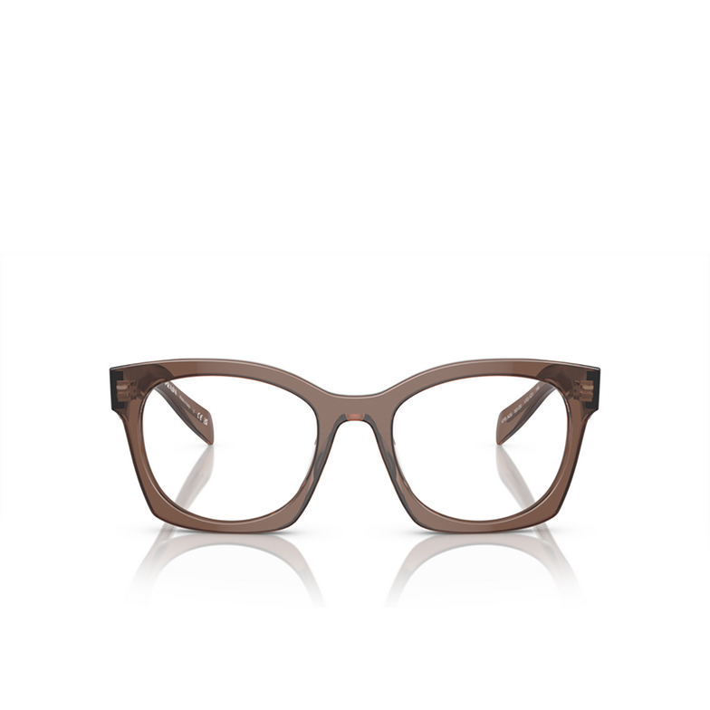 Prada PR A05V Eyeglasses 17O1O1 transparent brown - 1/4