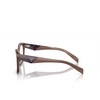 Prada PR A05V Eyeglasses 17O1O1 transparent brown - product thumbnail 3/4