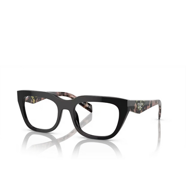 Prada PR A06V Korrektionsbrillen 13p1o1 black - Dreiviertelansicht