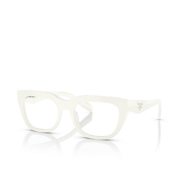 Prada PR A06V Korrektionsbrillen 17k1o1 white ivory - Dreiviertelansicht