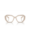 Prada PR A07V Eyeglasses 11O1O1 white ivory - product thumbnail 1/4