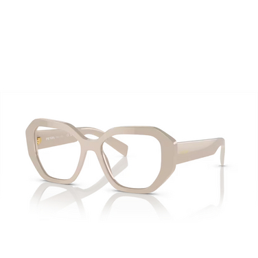 Prada PR A07V Korrektionsbrillen 11O1O1 white ivory - Dreiviertelansicht