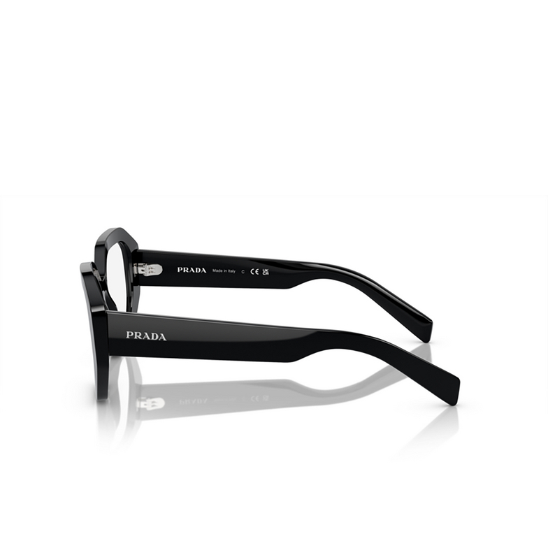 Prada PR A07V Eyeglasses 1AB1O1 black - 3/4
