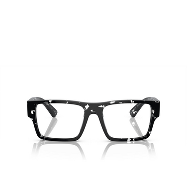 Prada PR A08V Eyeglasses 15O1O1 havana black transparent - front view