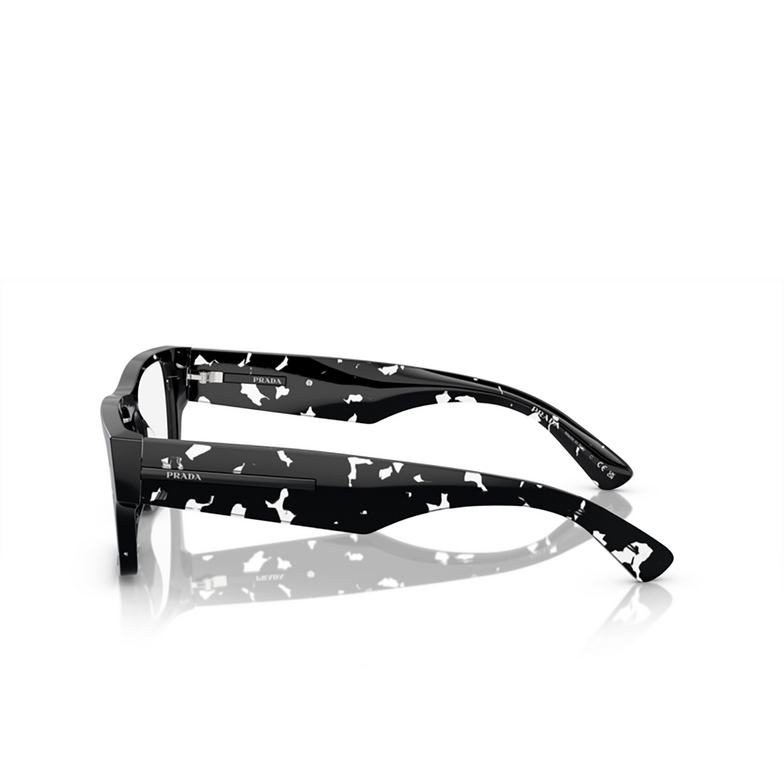 Prada PR A08V Eyeglasses 15O1O1 havana black transparent - 3/4