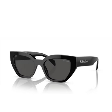 Prada PR A09S Sunglasses 1AB5S0 black - three-quarters view
