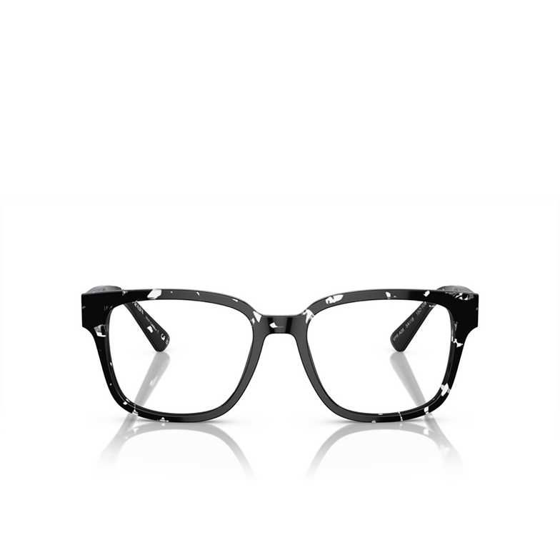 Prada PR A09V Eyeglasses 15O1O1 havana black transparent - 1/4
