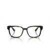 Prada PR A09V Eyeglasses 16O1O1 havana black / yellow - product thumbnail 1/4