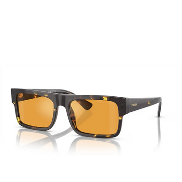 Prada PR A10S Sunglasses 16O20C havana black yellow - three-quarters view