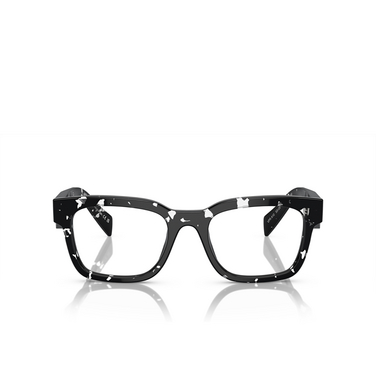 Prada PR A10V Eyeglasses 15O1O1 havana black transparent - front view
