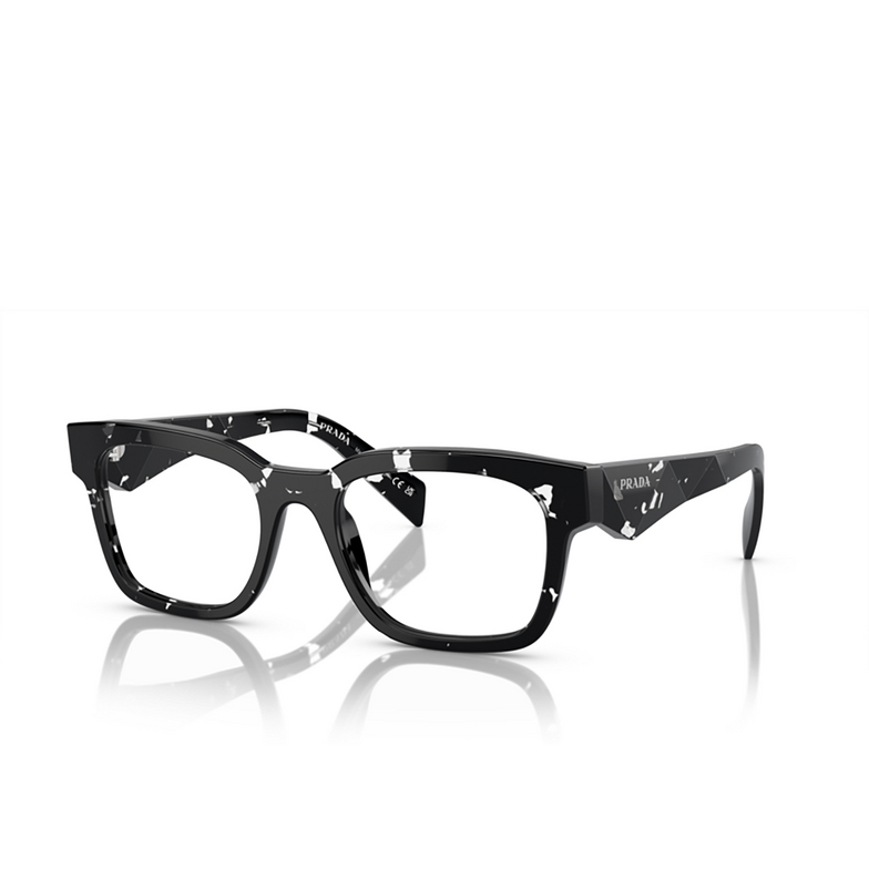 Prada PR A10V Eyeglasses 15O1O1 havana black transparent - 2/4