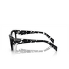 Prada PR A10V Eyeglasses 15O1O1 havana black transparent - product thumbnail 3/4