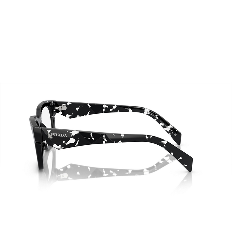 Prada PR A10V Eyeglasses 15O1O1 havana black transparent - 3/4