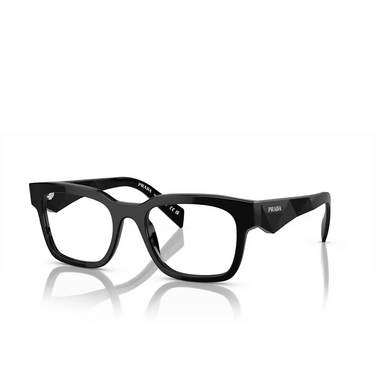 Prada PR A10V Eyeglasses 16k1o1 black - three-quarters view