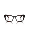Prada PR A10V Eyeglasses 17N1O1 havana red - product thumbnail 1/4