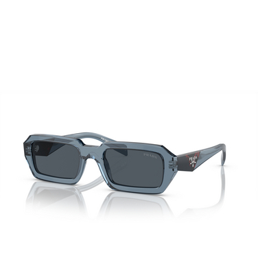 Prada PR A12S Sunglasses 19O70B transparent blue - three-quarters view