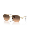 Prada PR A50S Sunglasses ZVN50C pale gold - product thumbnail 2/4