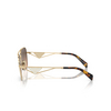 Prada PR A50S Sunglasses ZVN50C pale gold - product thumbnail 3/4