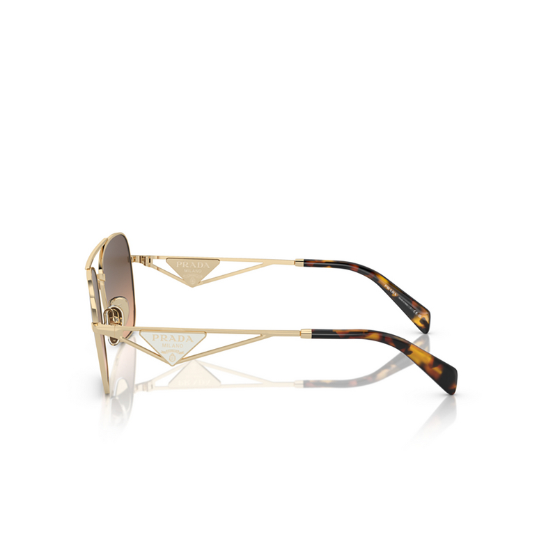 Prada PR A50S Sunglasses ZVN50C pale gold - 3/4