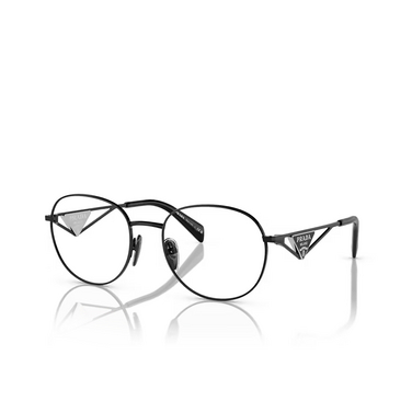 Prada PR A50V Korrektionsbrillen 1ab1o1 black - Dreiviertelansicht