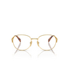 Prada PR A50V Eyeglasses 5AK1O1 gold - product thumbnail 1/4
