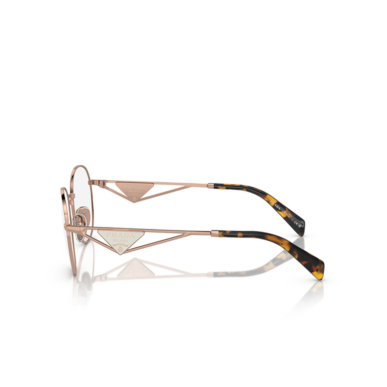 Prada PR A50V Eyeglasses SVF1O1 rose gold - 3/4