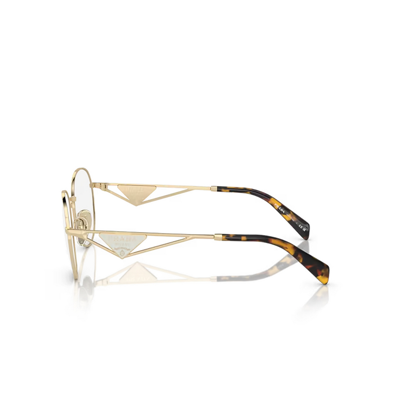 Prada PR A50V Eyeglasses ZVN1O1 pale gold - 3/4