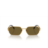 Prada PR A51S Sunglasses 15N01T matte gold - product thumbnail 1/4