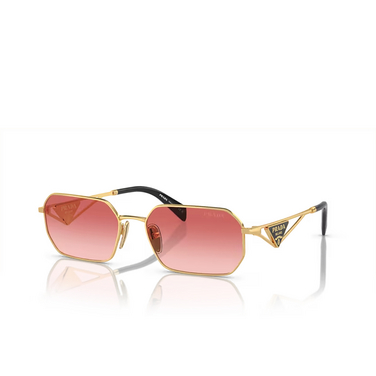 Prada PR A51S Sunglasses 5ak40c gold - three-quarters view