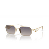 Prada PR A51S Sunglasses ZVN30C pale gold - product thumbnail 2/4