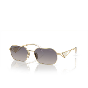Prada PR A51S Sunglasses ZVN30C pale gold - three-quarters view