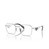 Prada PR A51V Eyeglasses 1BC1O1 silver - product thumbnail 2/4