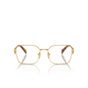 Prada PR A51V Eyeglasses 5AK1O1 gold - product thumbnail 1/4