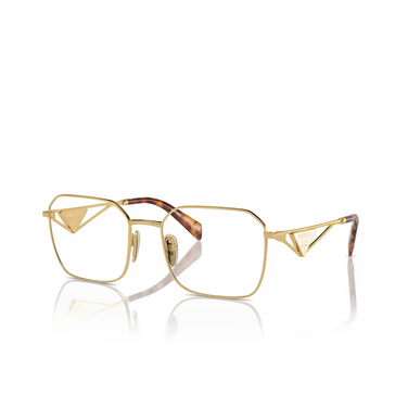 Prada PR A51V Eyeglasses 5AK1O1 gold - three-quarters view