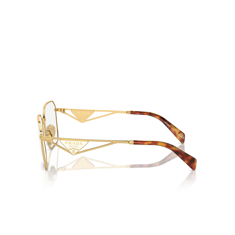 Prada PR A51V Eyeglasses 5AK1O1 gold - 3/4