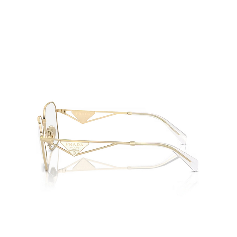 Prada PR A51V Eyeglasses ZVN1O1 pale gold - 3/4