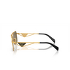 Prada PR A52S Sunglasses 15N01T matte gold - product thumbnail 3/4