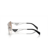 Prada PR A52S Sunglasses 1BC8J1 silver - product thumbnail 3/4