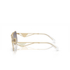 Prada PR A52S Sunglasses ZVN30C pale gold - product thumbnail 3/4