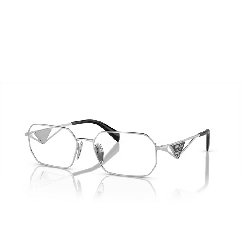Prada PR A53V Eyeglasses 1BC1O1 silver - 2/4