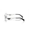 Prada PR A53V Eyeglasses 1BC1O1 silver - product thumbnail 3/4