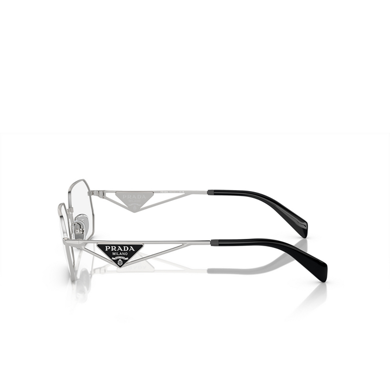 Prada PR A53V Eyeglasses 1BC1O1 silver - 3/4