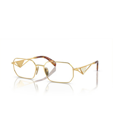 Prada PR A53V Korrektionsbrillen 5ak1o1 gold - Dreiviertelansicht